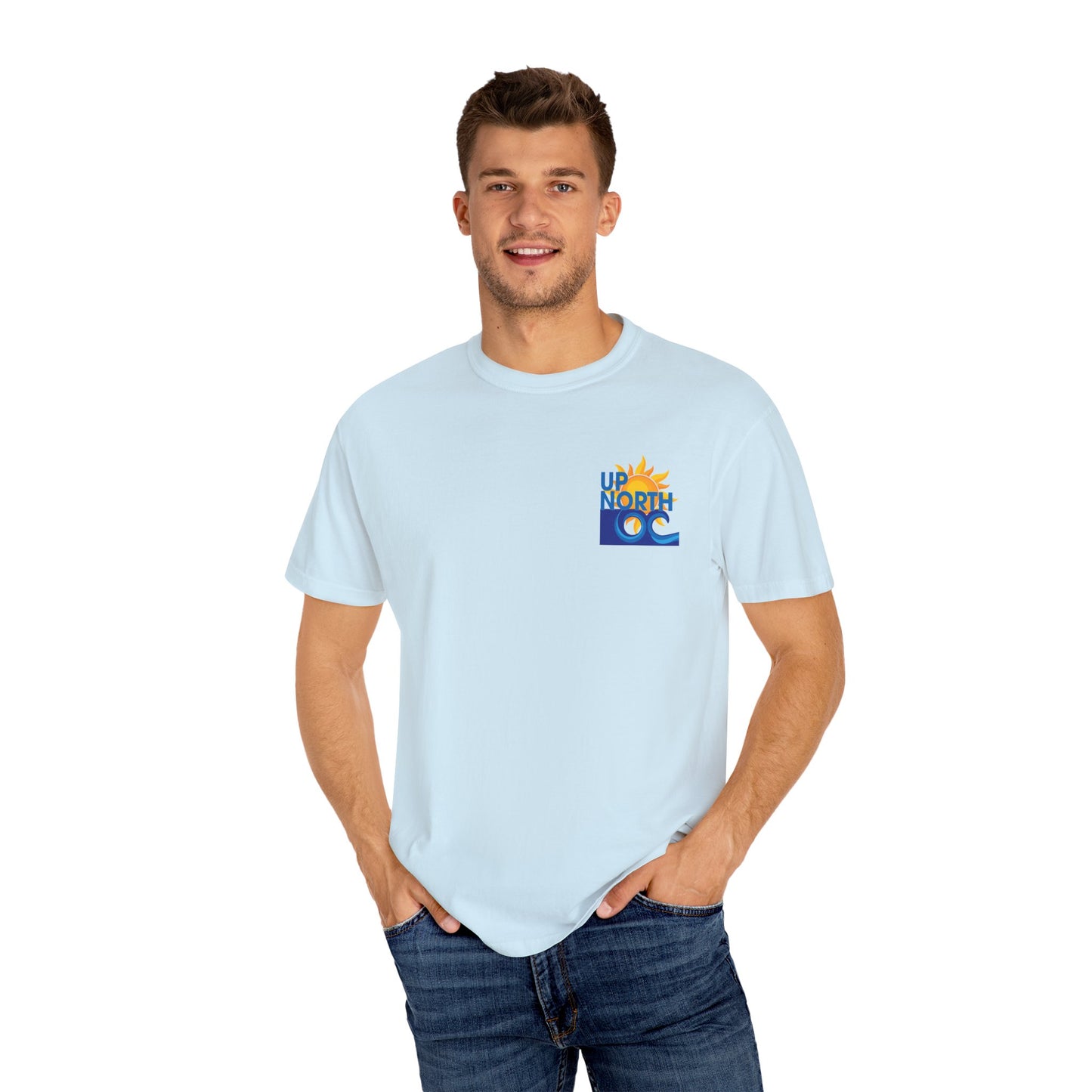Ocean Waves Unisex T-Shirt in OC Blue