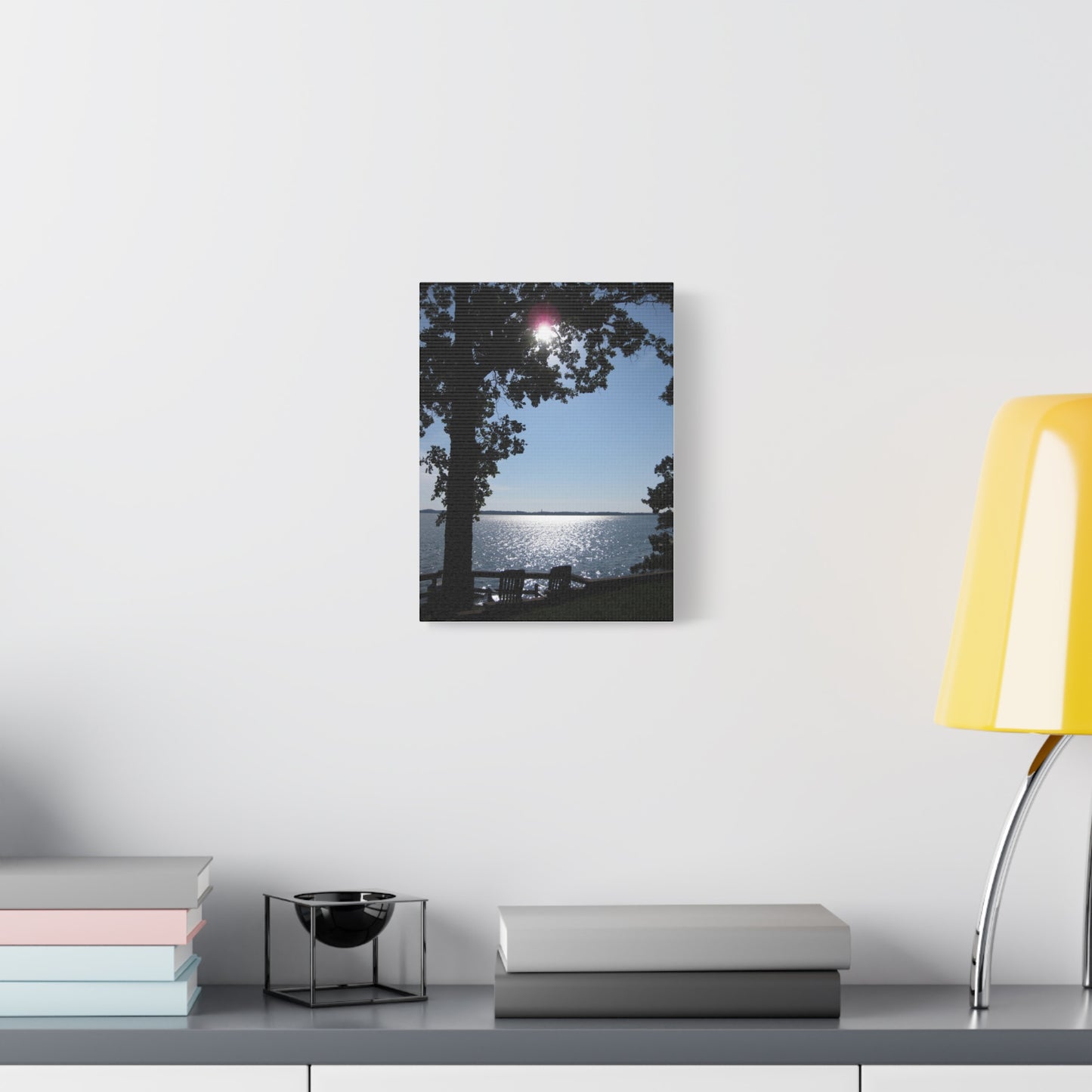 Canvas Wall Art - Lakeshore Sunny Day