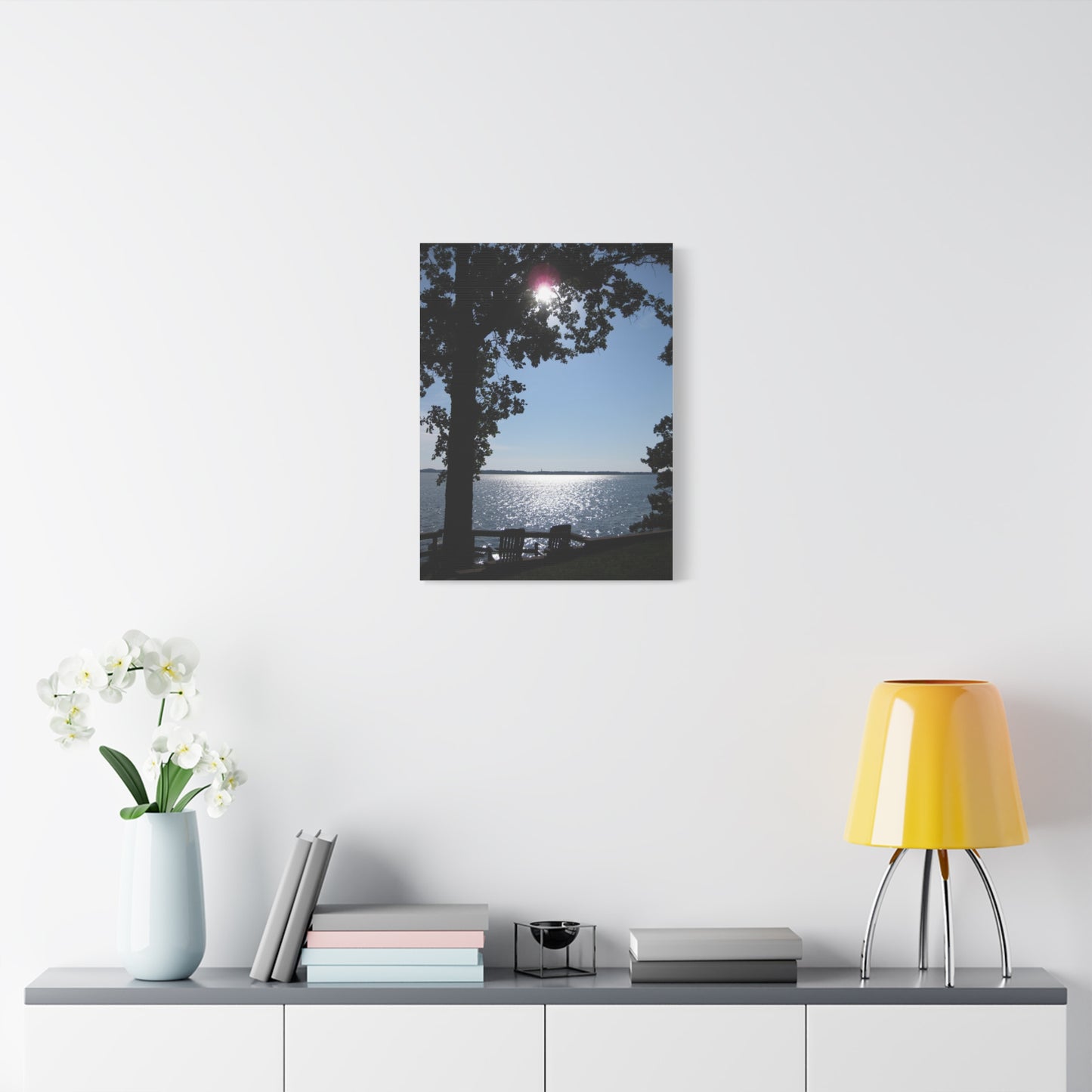 Canvas Wall Art - Lakeshore Sunny Day