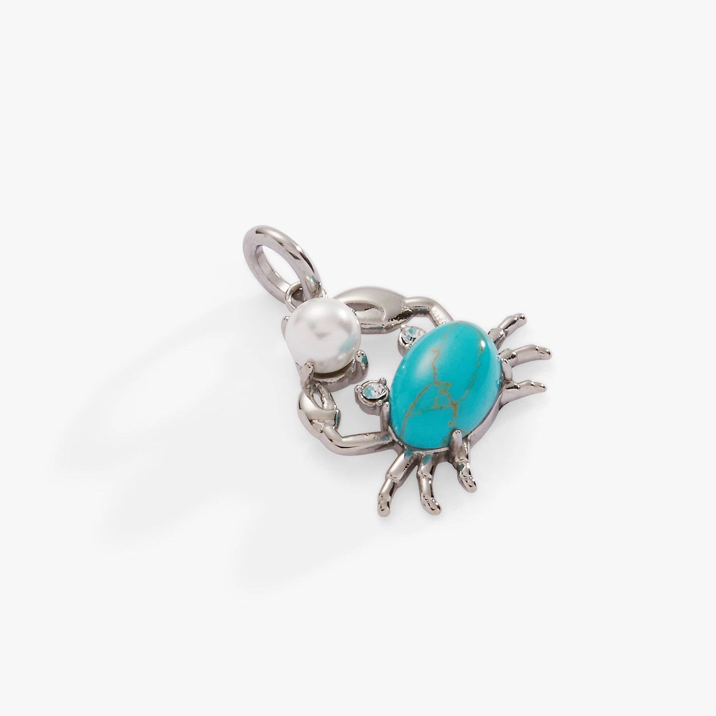 Crab Interchangeable Charm: Stainless Steel Silver