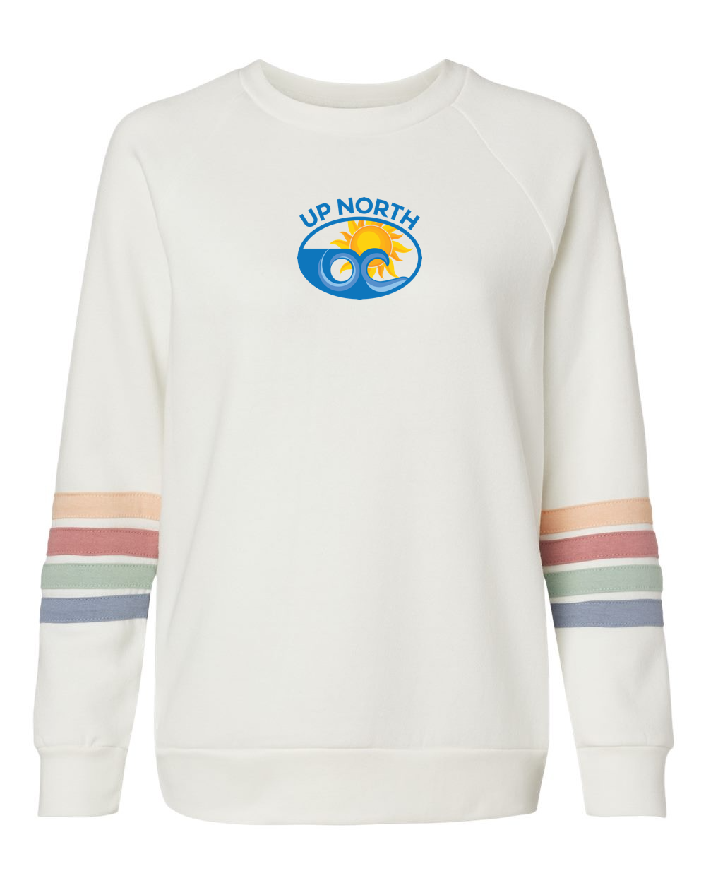 Up North OC Striped Sleeves Crewneck Sweatshirt