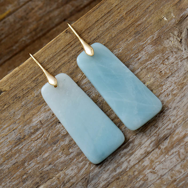 Ocean Foam Stone Earrings