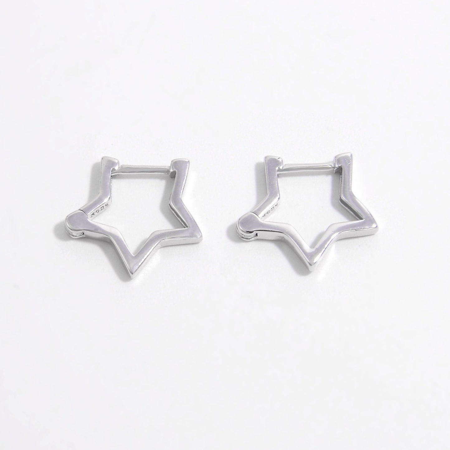 Star Sterling Silver Earrings