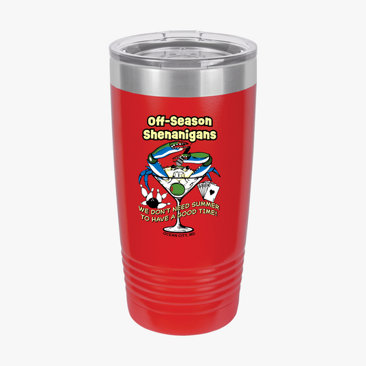 20oz Insulated Tumbler — "Off-Season Shenanigans"