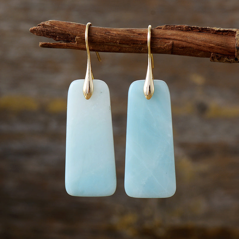 Ocean Foam Stone Earrings