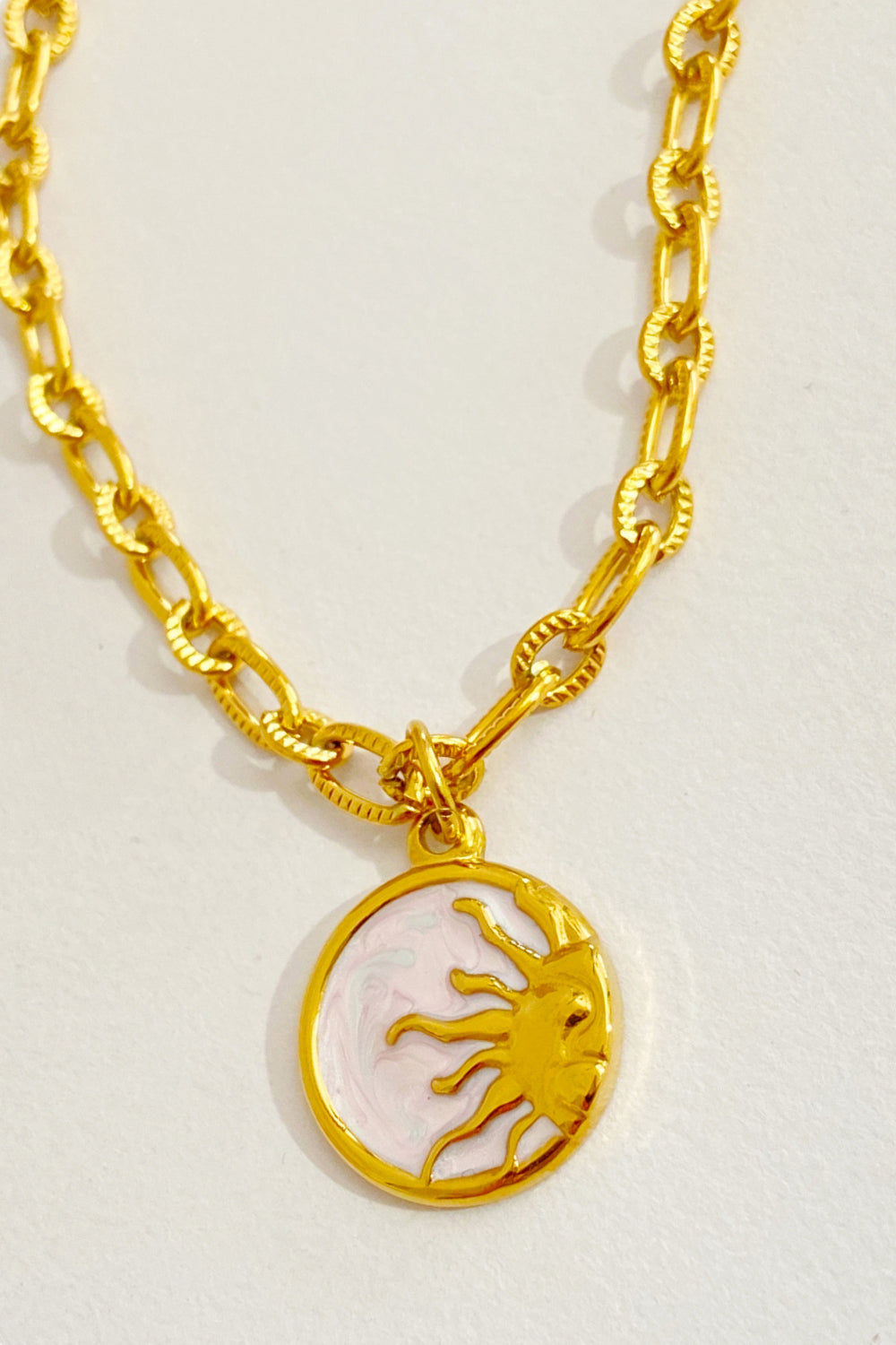 Sun and Moon Pendant Necklace