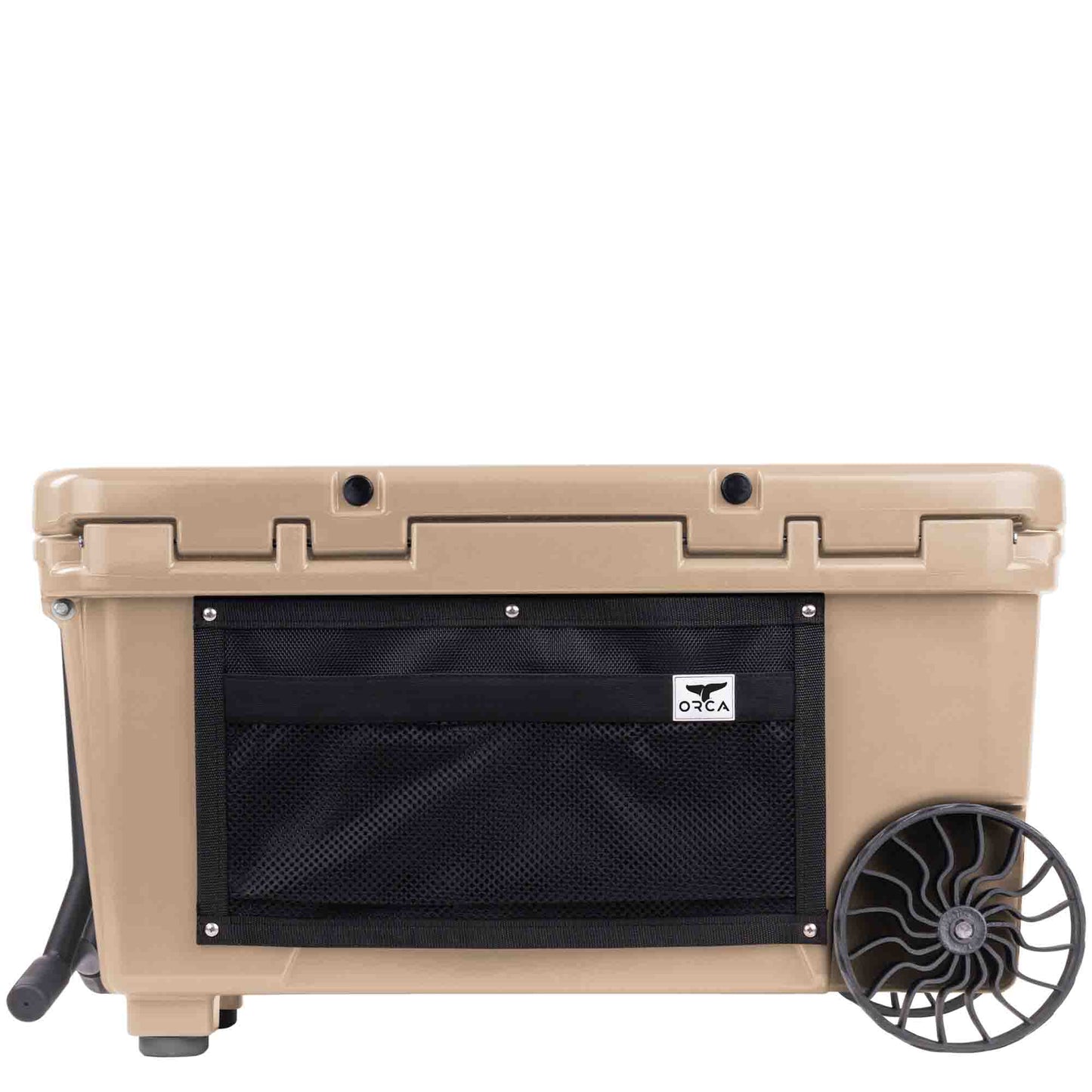 65 Quart Wheeled Cooler-Tan