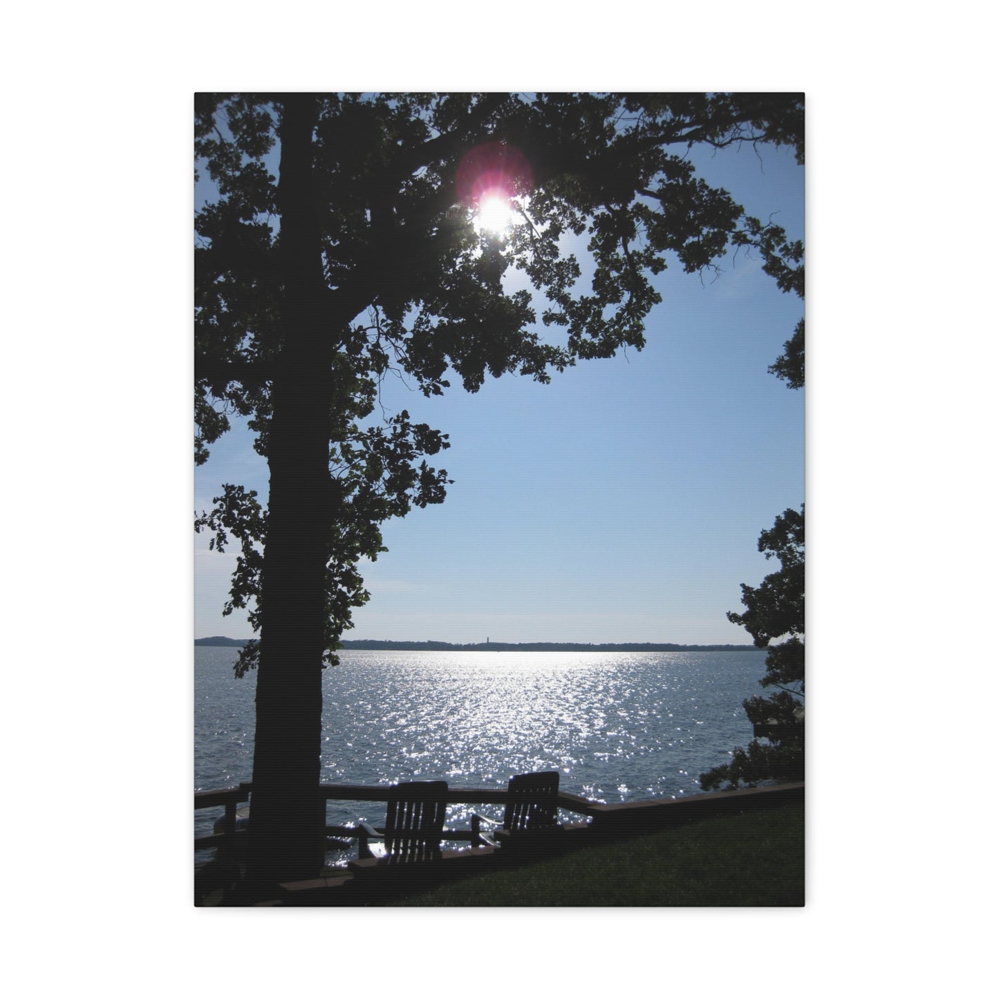 Canvas Wall Art - Lakeshore Sunny Day
