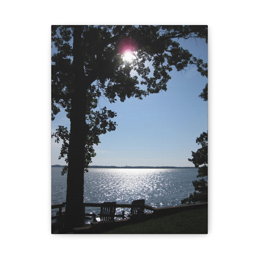 Canvas Wall Art - Lakeshore Sunny Day