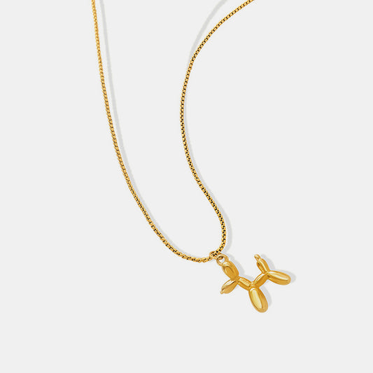 Balloon Puppy 18K Gold-Plated Pendant Necklace