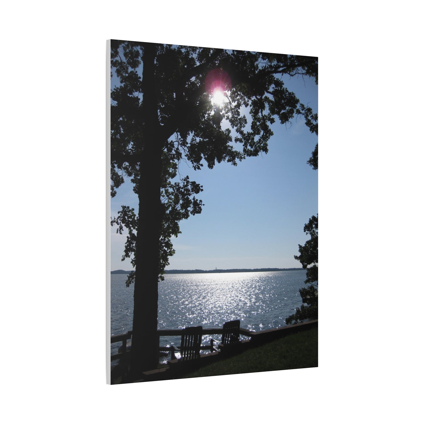Canvas Wall Art - Lakeshore Sunny Day