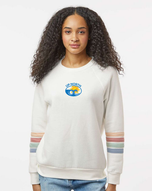 Up North OC Striped Sleeves Crewneck Sweatshirt