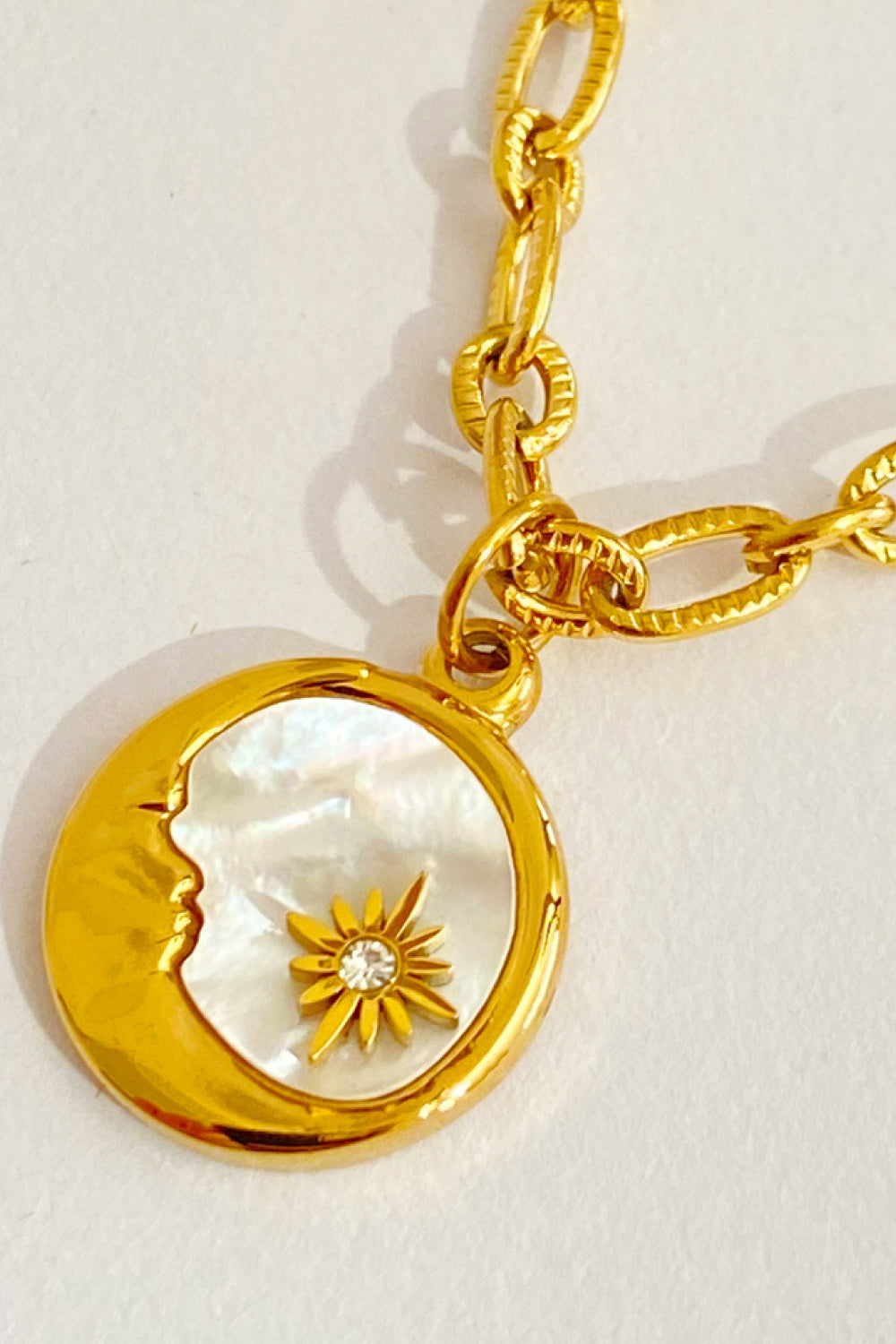 Sun and Moon Pendant Necklace