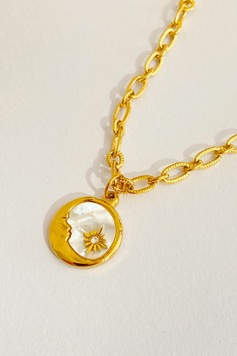 Sun and Moon Pendant Necklace