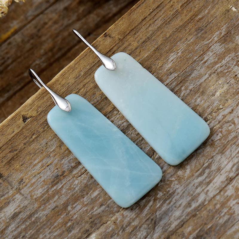 Ocean Foam Stone Earrings