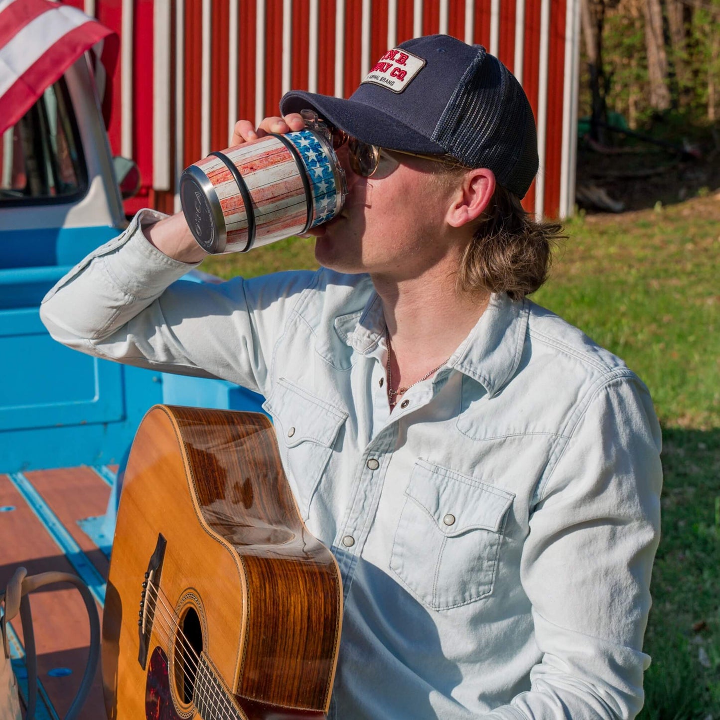 Barrel™ 12oz Vintage Flag