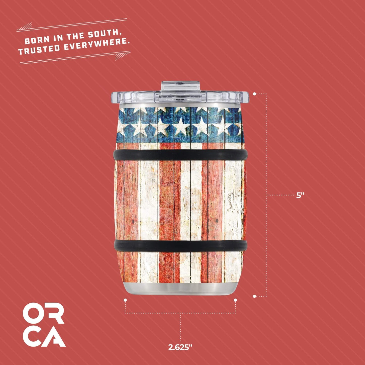 Barrel™ 12oz Vintage Flag